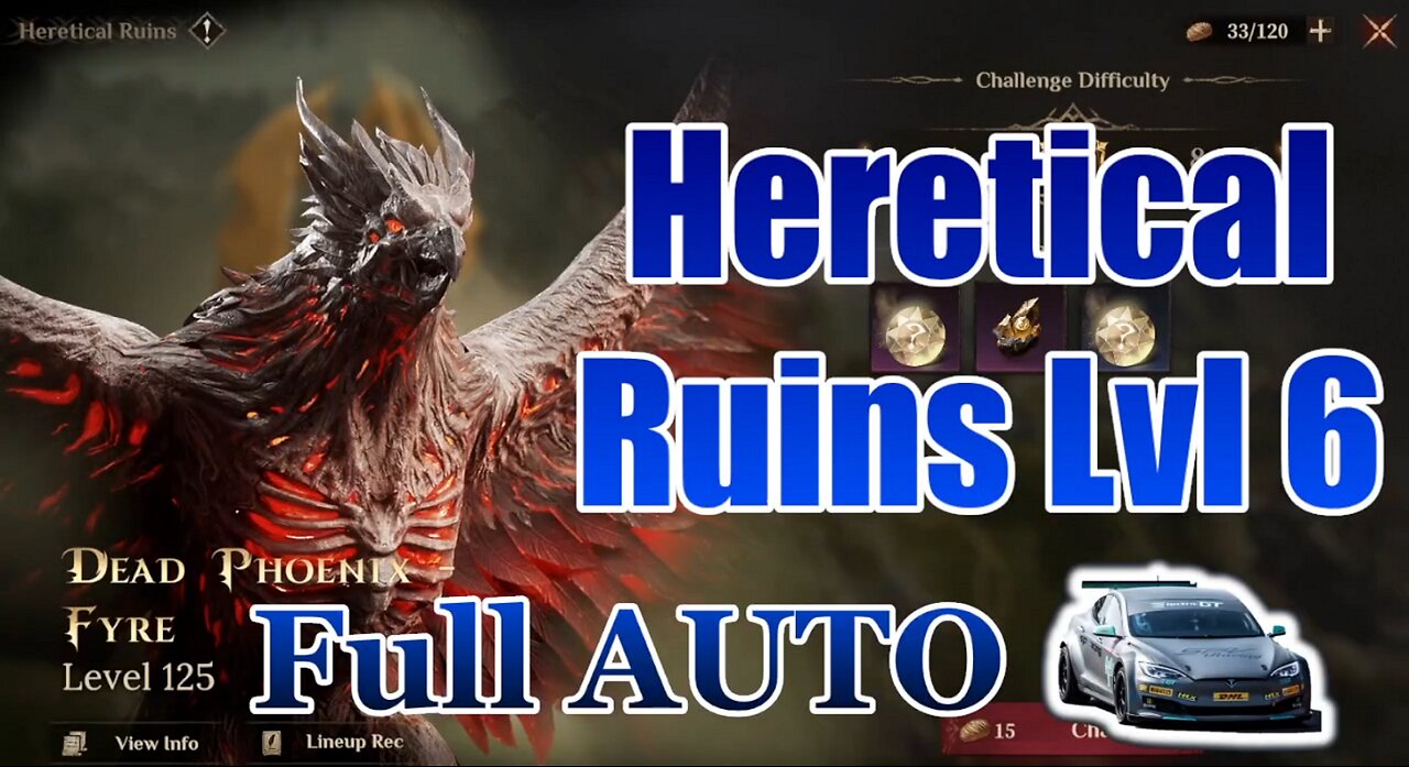 🐦‍🔥 Full AUTO F2P! Heretical Ruins Lvl6! No Lvl 100! 🐦‍🔥