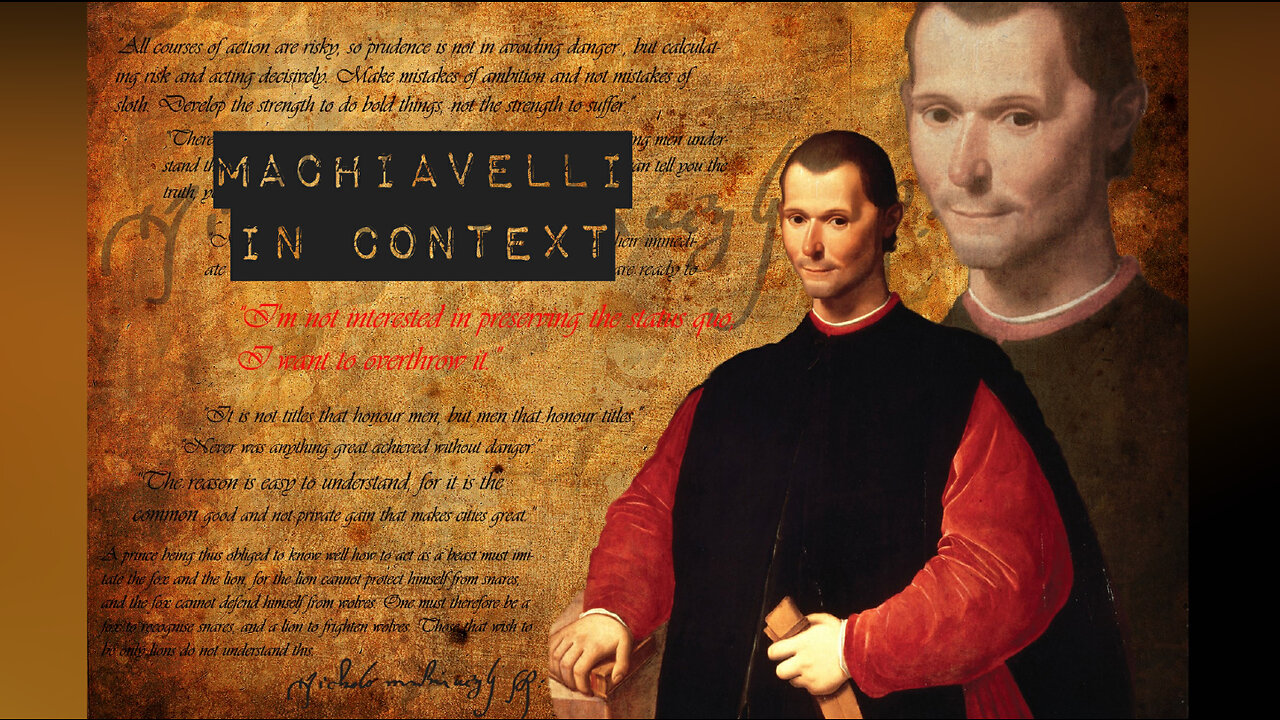 Machiavelli in Context | The Prince, 13–16: The Art of Being a Prince (Lecture 9)