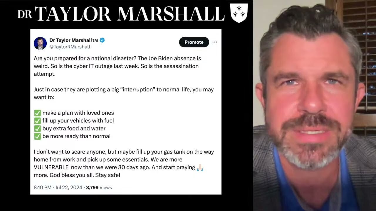 1114: Where is Joe Biden? Are you READY for a CRISIS? Dr Taylor Marshall