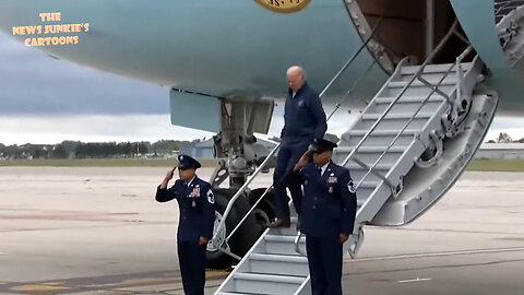 Biden's campaign are working on a critical project for his re-election bid: Use the short stairs & make sure he doesn't trip.