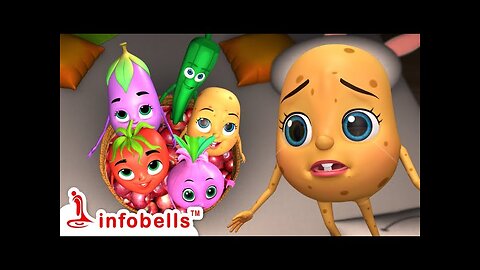 Paanch Natkhat Sabjiyaan | Hindi Rhymes for Children | Infobells