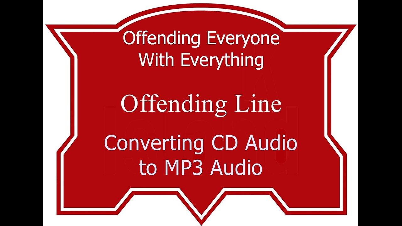 CD Audio to MP3 Audio Conversion