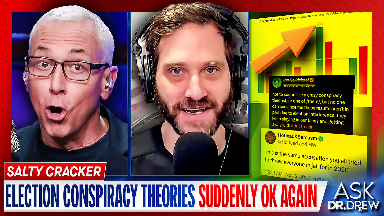 Salty Cracker: Trump Wins, The Left Immediately Makes Election Rigging Conspiracy Theories Great Again – Ask Dr. Drew