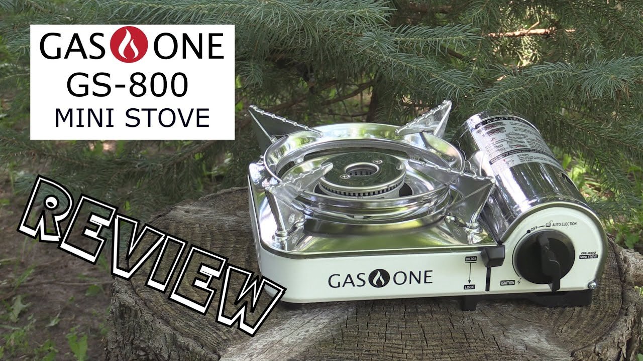 GasOne GS-8300 - Camp Stove Compact Butane Stove with Carrying Case - Foldable Portable Stove