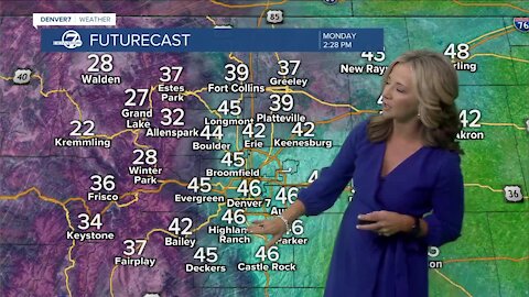 A mild start to the week across Colorado