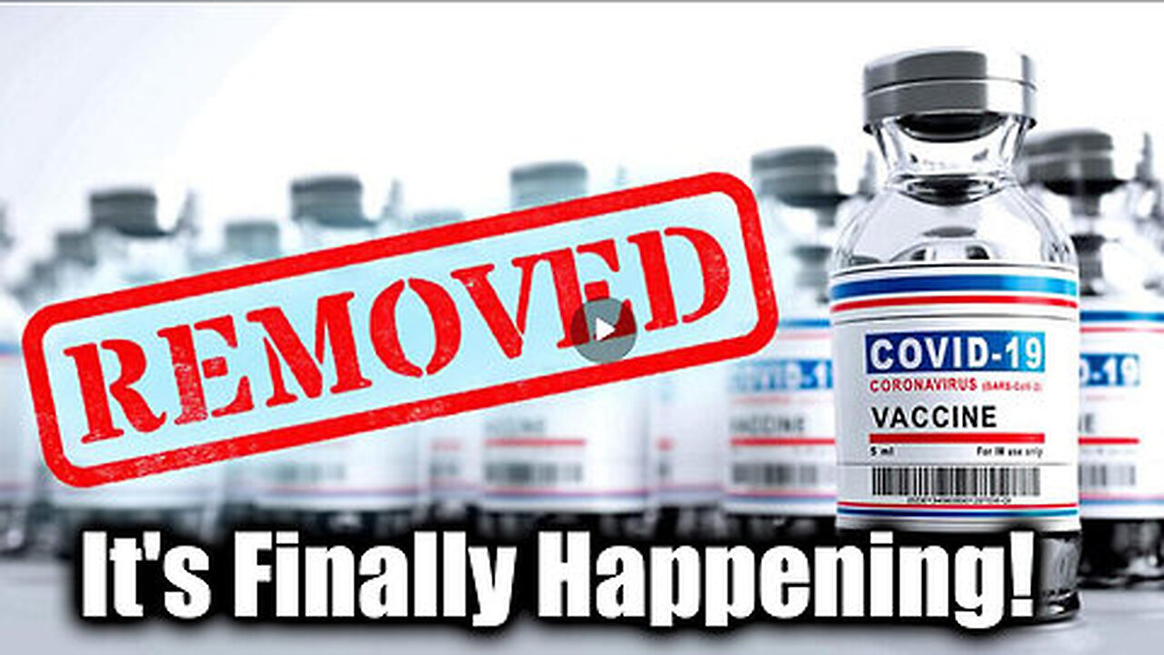 It's Finally Happening!! ~ COVID VACCINES ARE BEING REMOVED!