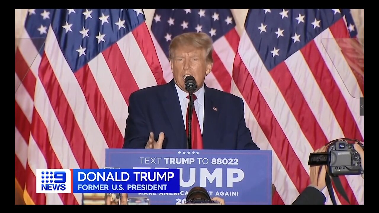 Trump officially launches his third bid for Presidency | 9 News Australia