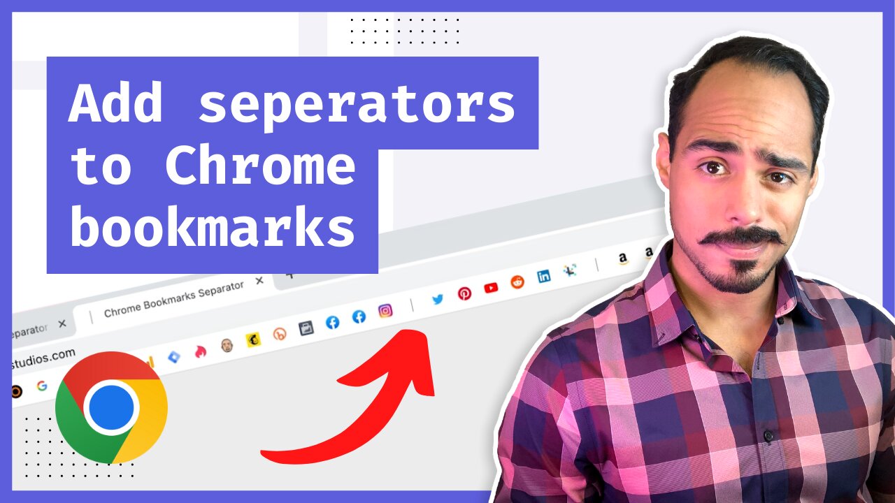 How to Separate Items in The Chrome Bookmark Bar | Browser Organization Tips for Grouping Links