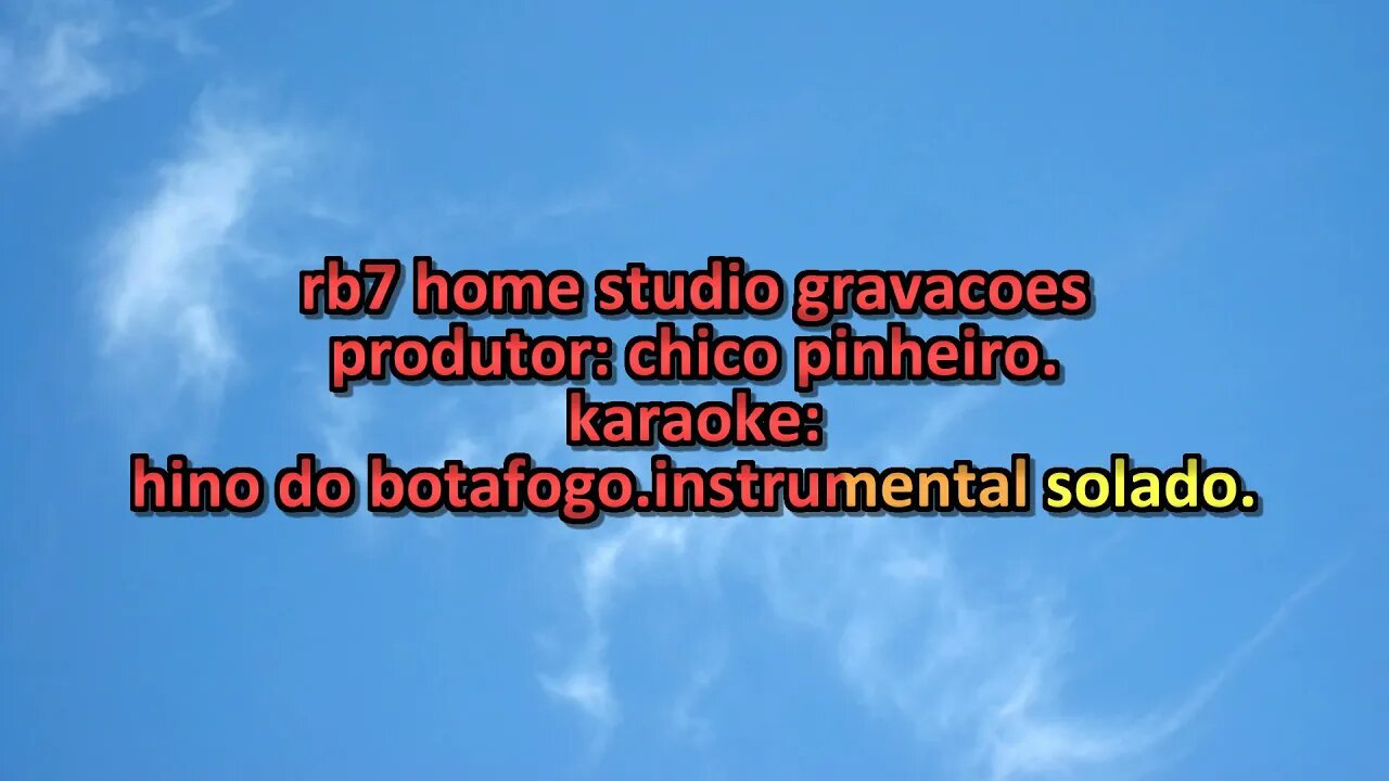 hino do botafogo karaoke instrumental solado v 3