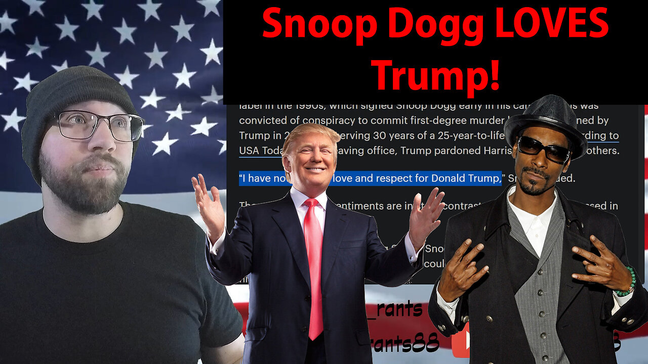 Snoop Dogg LOVES and RESPECTS Donald Trump!