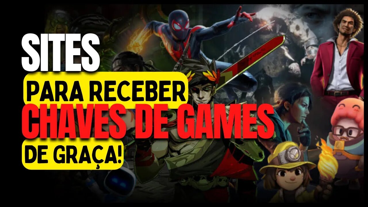 10 sites para receber chaves de games de graça!