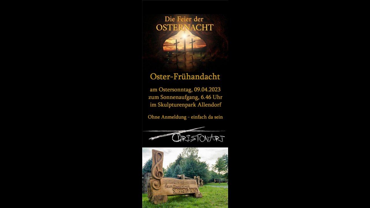 Oster-Frühandacht 2023 zum Sonnenaufgang [Freilichtbühne Skulpturenpark]