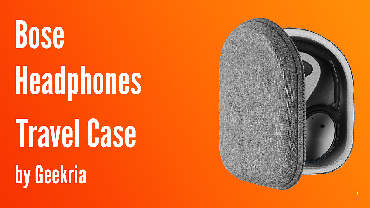 Bose Over-Ear Headphones Travel Case, Hard Shell Headset Carrying Case | Geekria