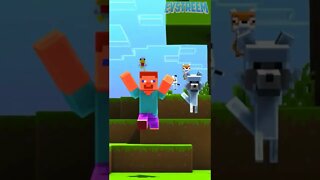 MINECRAFT: STEVE E OS ANIMAIS DOIDOS!! #shorts