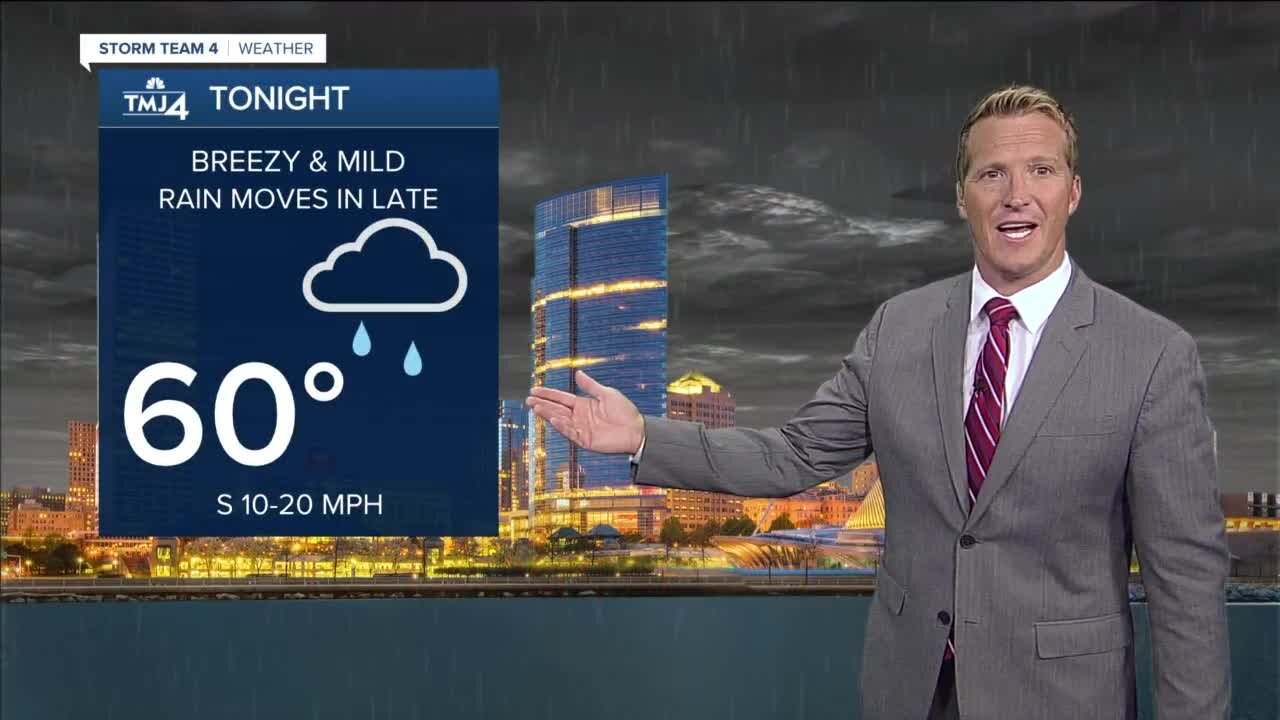 Southeast Wisconsin weather: Rain moves in later tonight, lows in the 60s