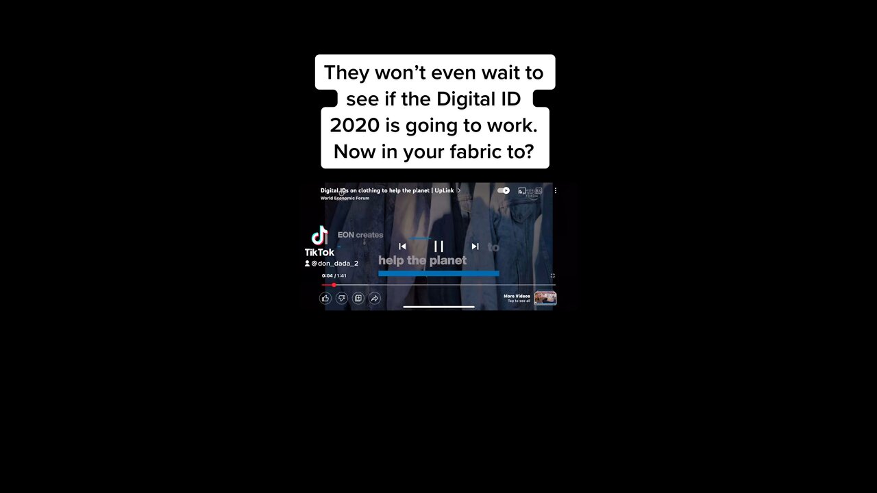 Now working on ID 2020 in you clothes