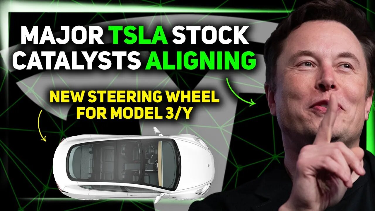 TSLA Stock Preparing for Liftoff / New Tesla Steering Wheel / S&P Talks TSLA Investment Grade ⚡️