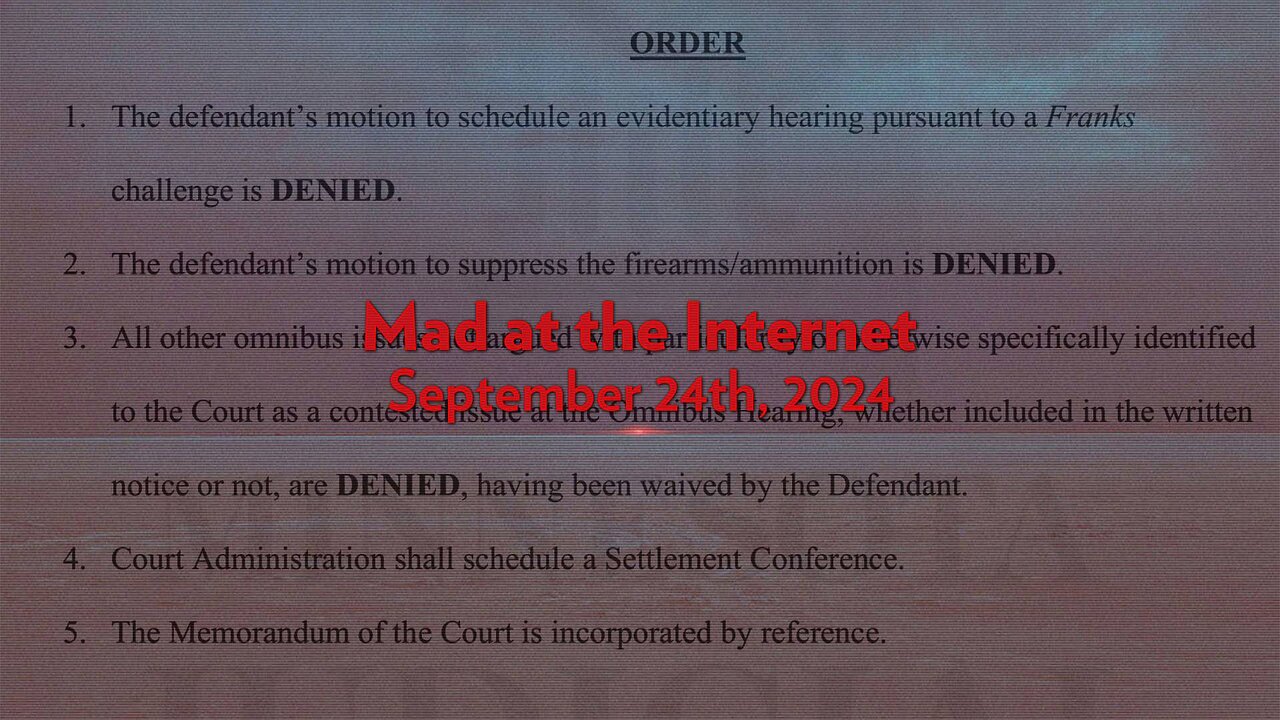 DENIED‽ (September 24th, 2024) - Mad at the Internet