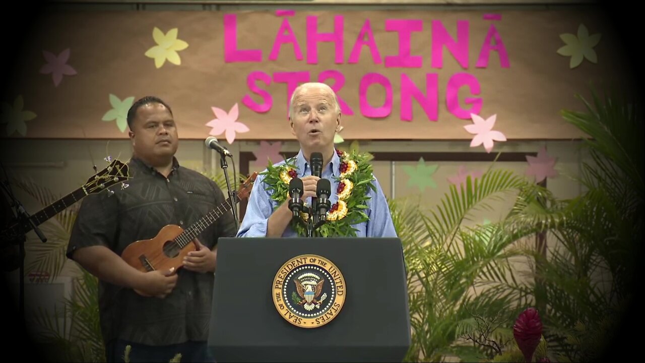 Joe Biden finally visits Maui, talks about his Own Loss & Kitchen Fire started by lightning