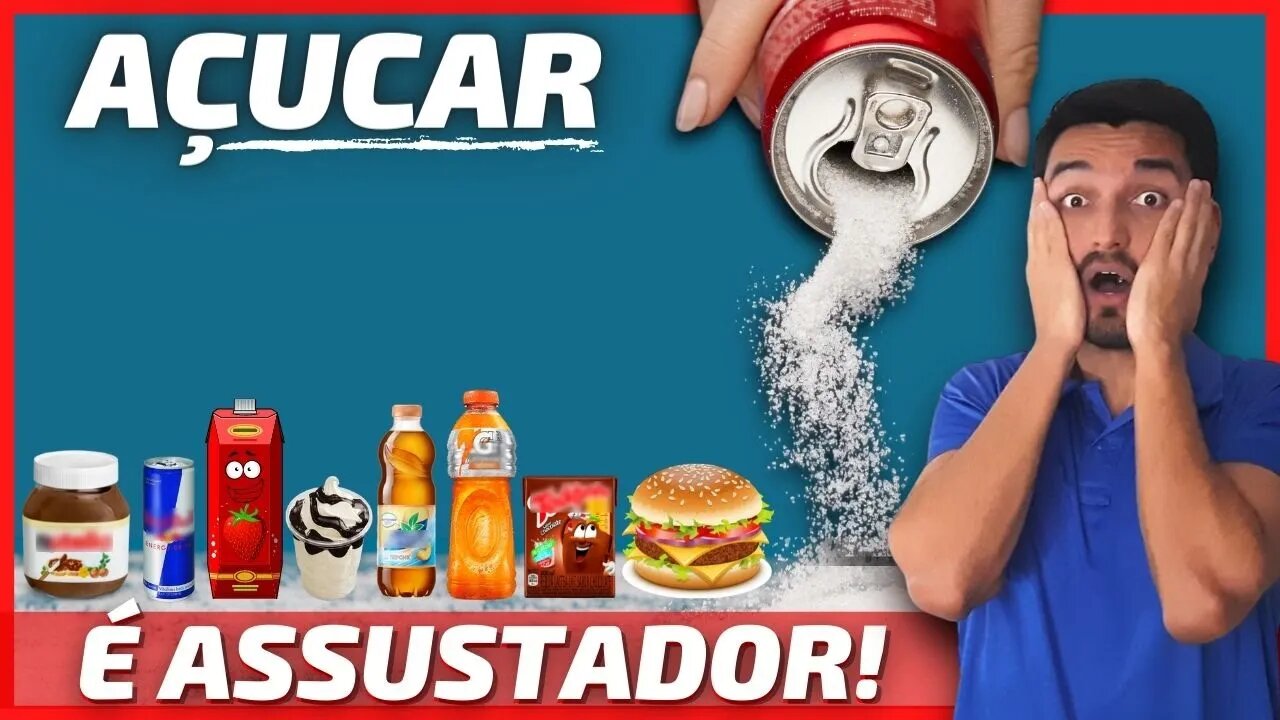 Quantidade de AÇÚCAR nos Alimentos e Bebidas⚠️Como DIMINUIR o Consumo de Açúcar⛔Refrigerante x Suco