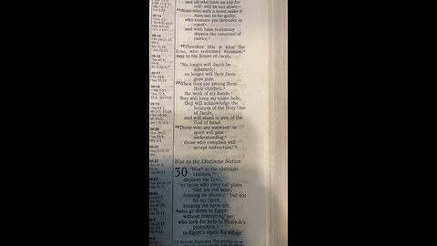 Chapter 30 of ISAIAH