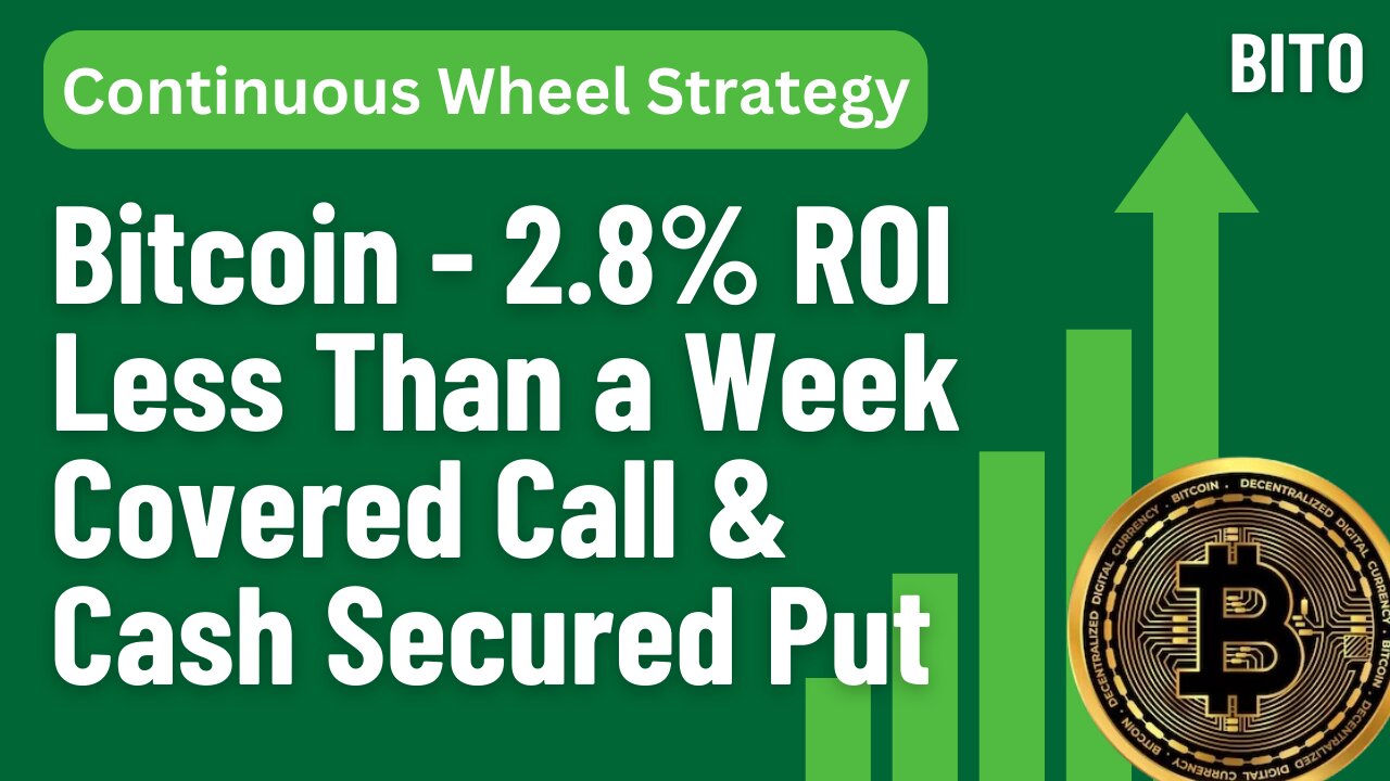 Bitcoin Cashflow 2.8% ROI - Using Covered Call & Cash Secured Put - Continuous Wheel Strategy