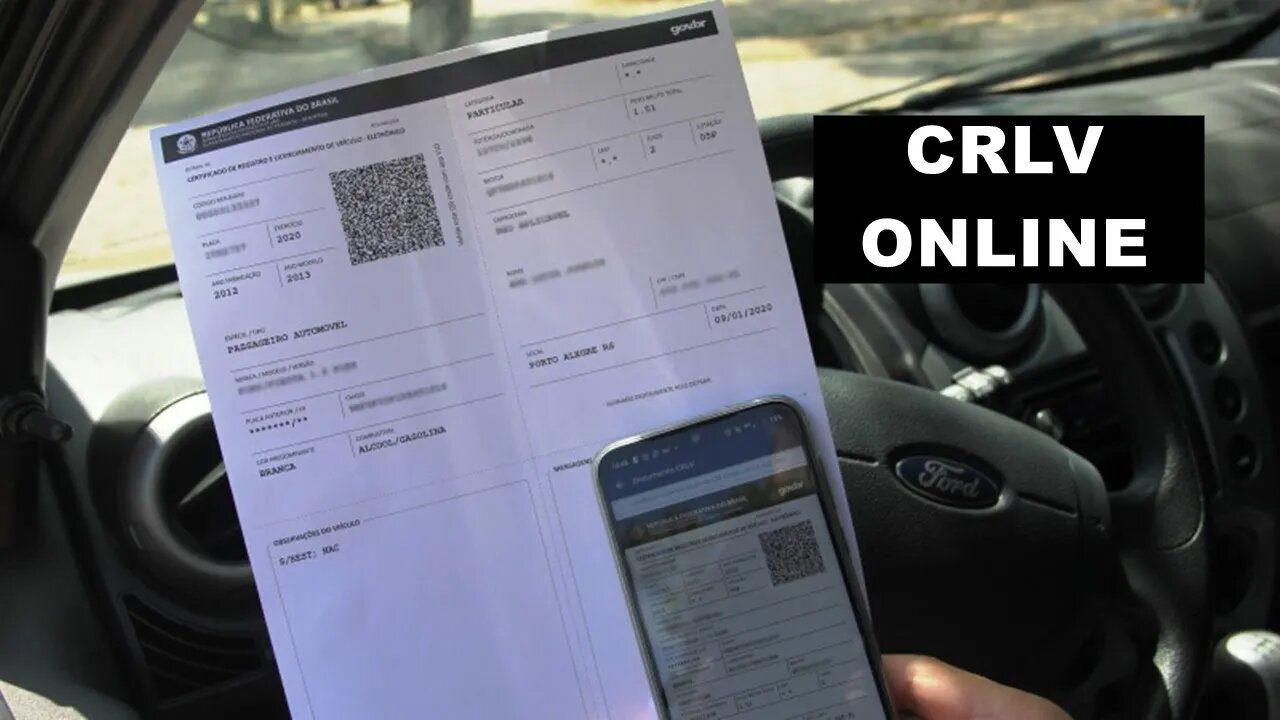 Como imprimir documento do veículo (CRLV online)