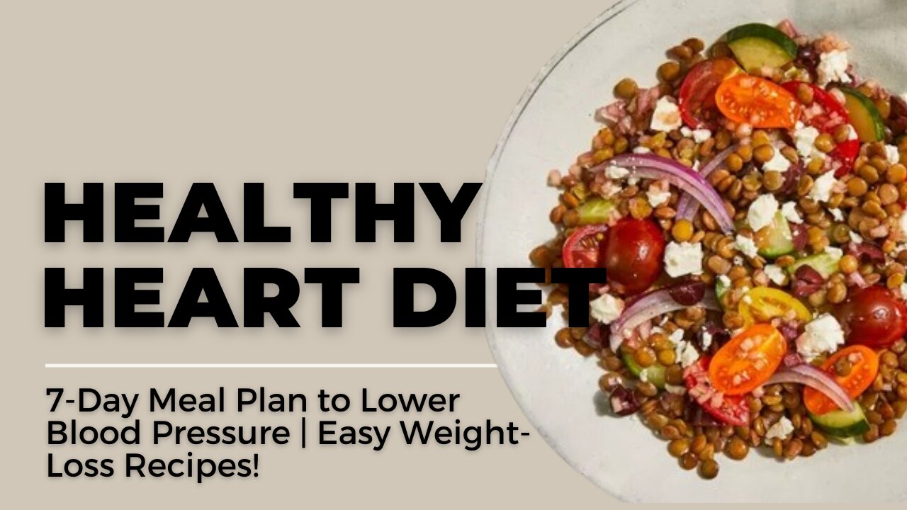 Simple 7-Day Diet Plan for Weight Loss and Better Blood Pressure