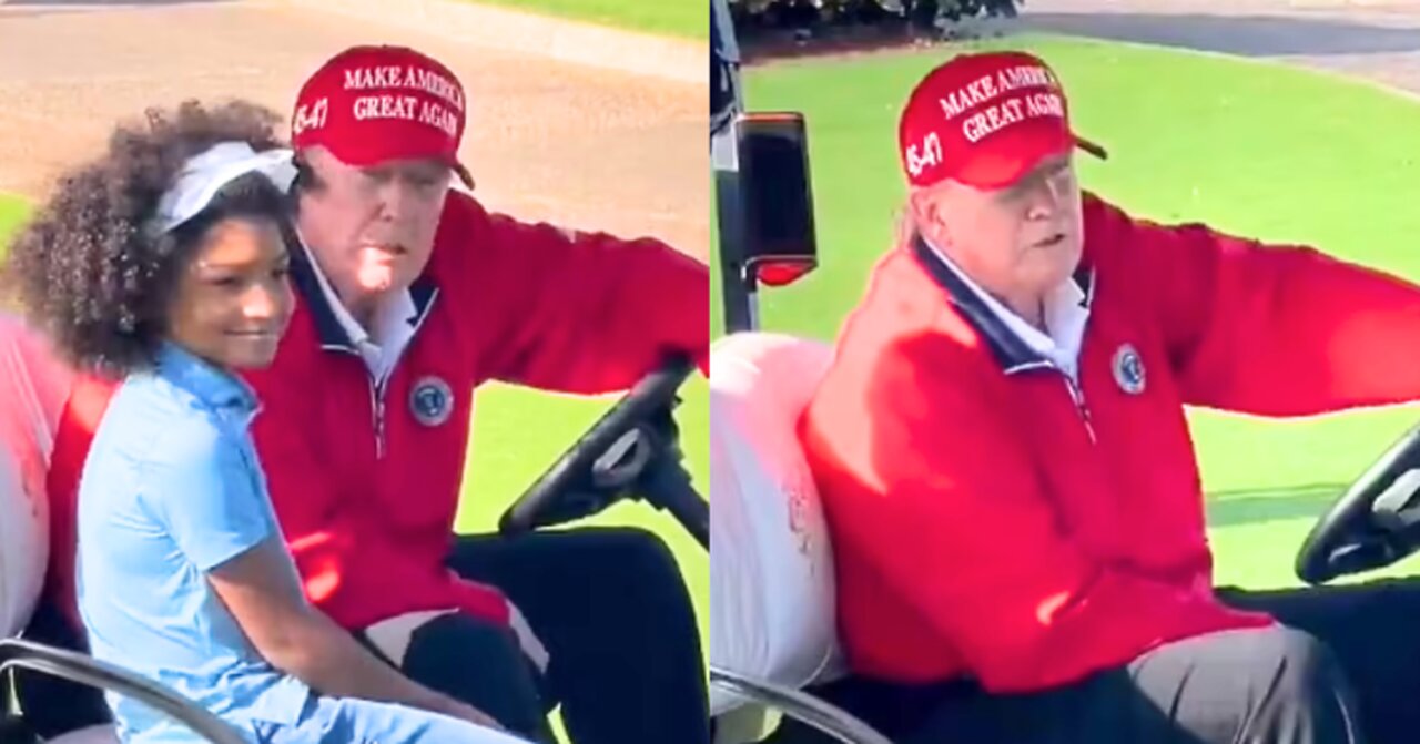 Trump Asks Little Girl Wild Question During Endearing Moment on Golf Course