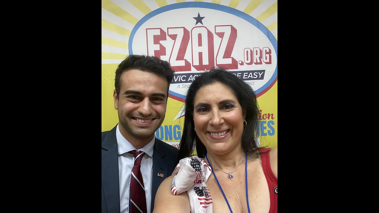 Next Arizona Attorney General? Abraham Hamadeh talks with @Patriot_Mom007 at the EZAZ Grand Opening