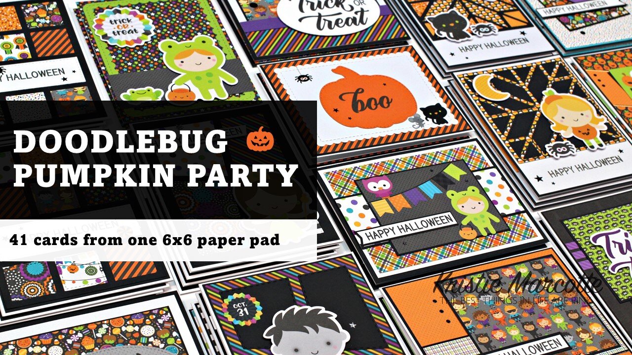 Doodlebug | Pumpkin Party | 41 cards from one 6x6 paper pad