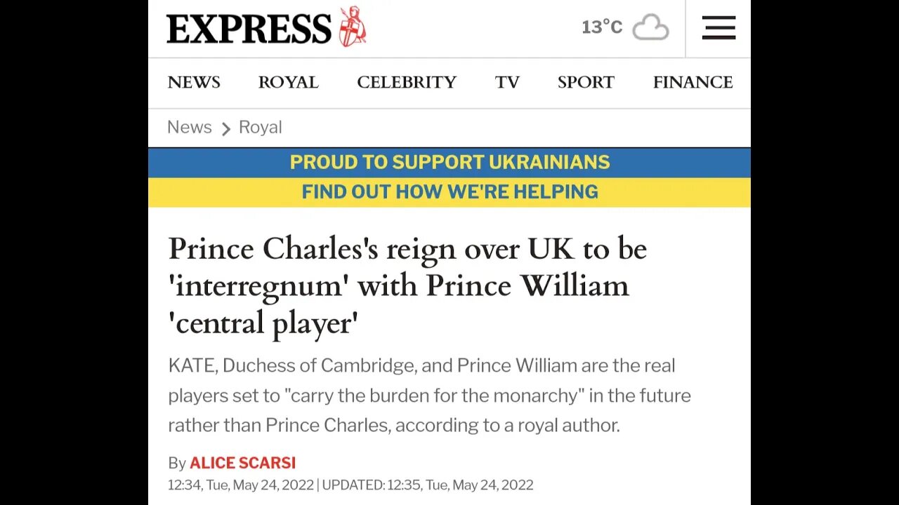 33 Prince William to carry burden of Prince Charles' reign