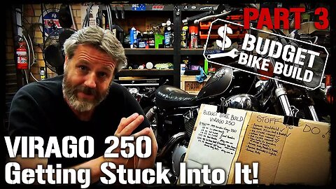 Virago 250 Build - PART 3. Getting Stuck Into It!