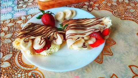 Eggless Crepes || Nutella Crepes || Crepes without Eggs