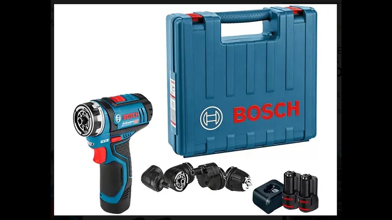 Furadeira e Parafusadeira a Bateria Bosch 12V - Velocidade Variável 3/8” com Maleta Heavy Duty