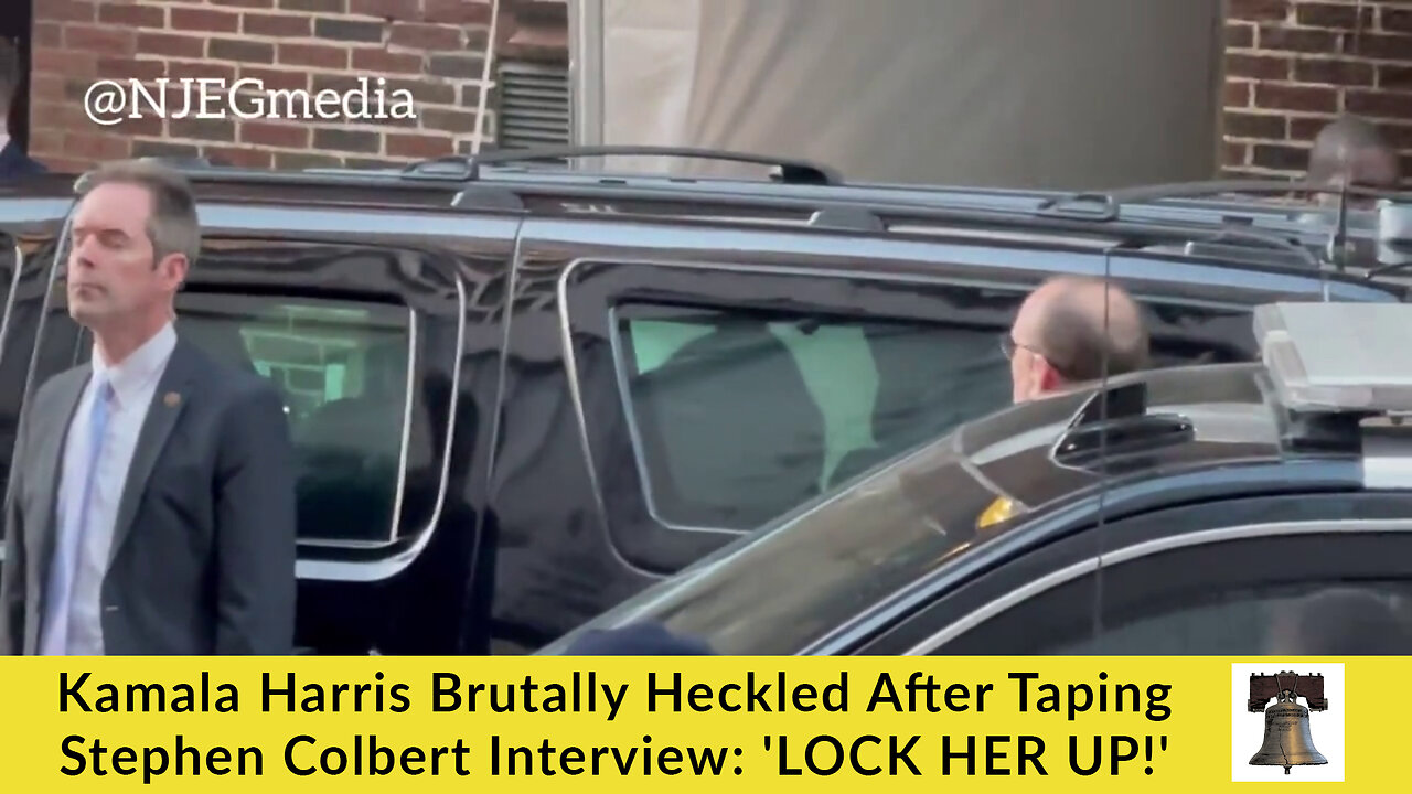 Kamala Harris Brutally Heckled After Taping Stephen Colbert Interview: 'LOCK HER UP!'