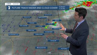 Chance for a few showers Sunday