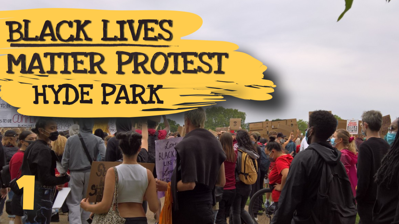 BLM PROTEST HYDE PARK - LONDON, ENGLAND - 3RD JUNE 2020