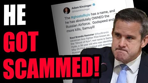 LOL! Adam Kinzinger FALLS For Internet SCAM TWICE!! This Guy Isn't So Bright... Leftist Hero BTW!