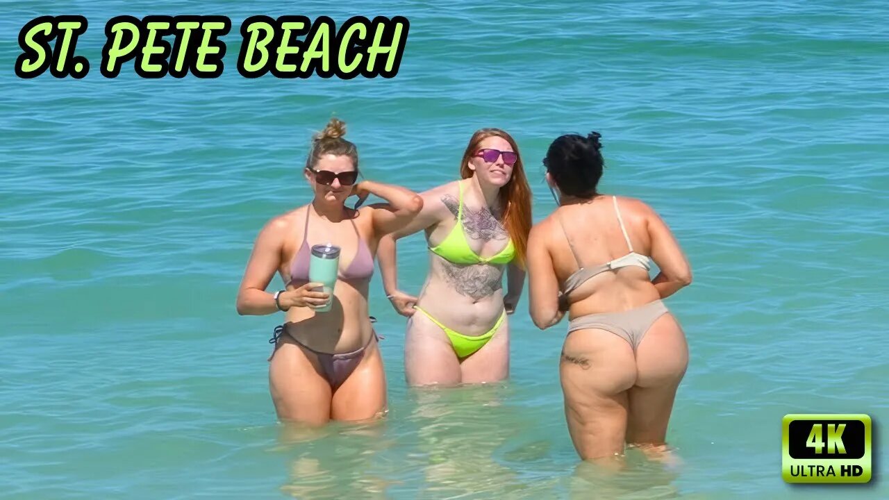 BIKINI WEEKEND 4K (ST PETE BEACH FLORIDA)(PLEASE LIKE SHARE COMMENT AND SUBSCRIBE TO MY CHANNEL FOR WEEKLY CASH DRAWINGS GIVEAWAY$$$)