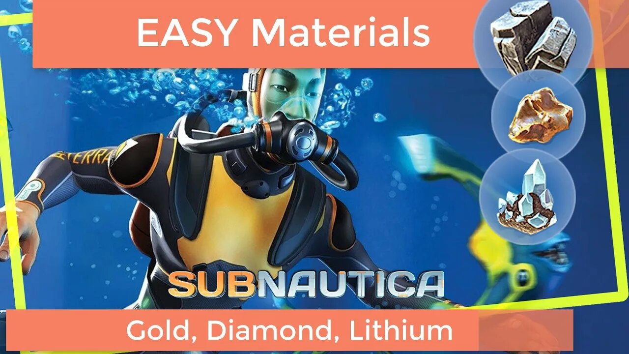 Subnautica Easy Gold Diamonds and Lithium