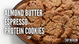 Almond Butter Espresso Protein Cookies (NO SUGAR, 100% DELICIOUS)