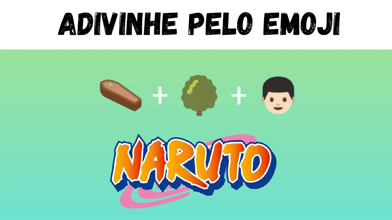 Adivinhe o Personagem de Naruto Pelo Emoji - 20 Personagens de Naruto