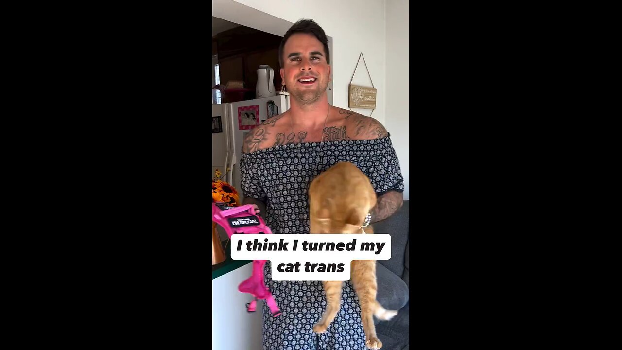 A former Bachelorette reality star, who has transitioned, now thinks his cat might be transgender