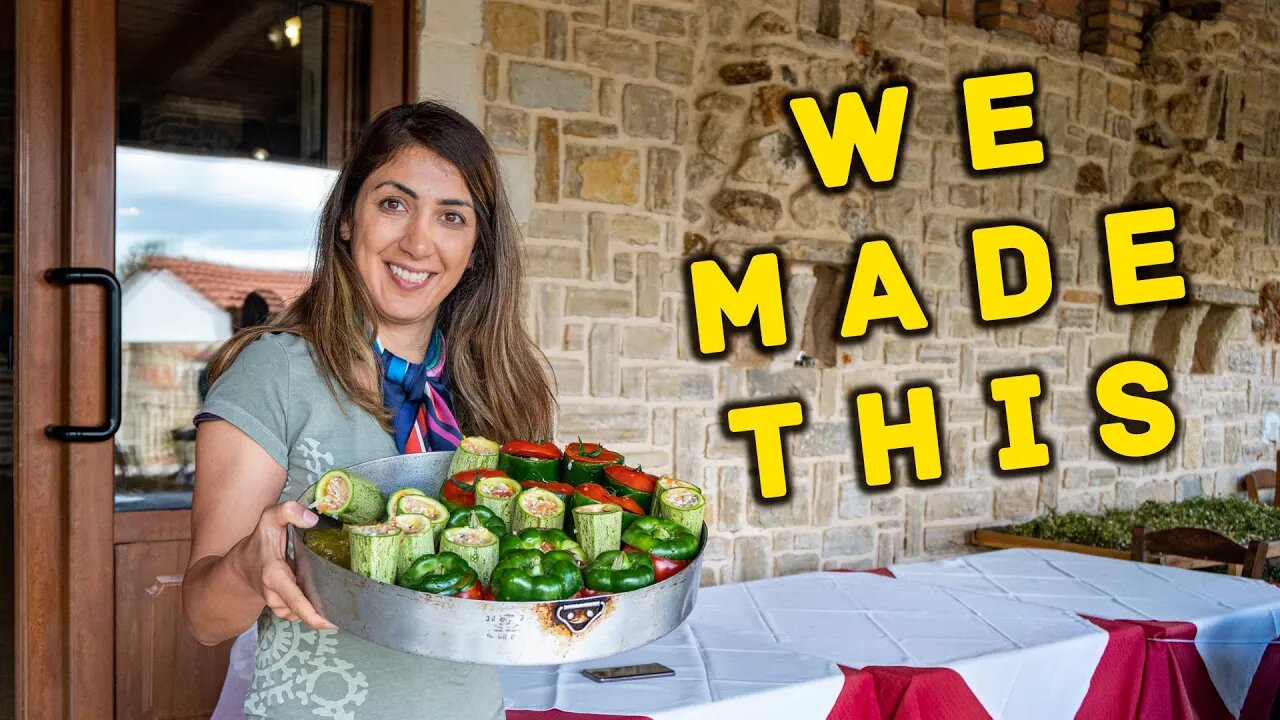 Cooking Stuffed Vegetables in Crete | Travel Vlog