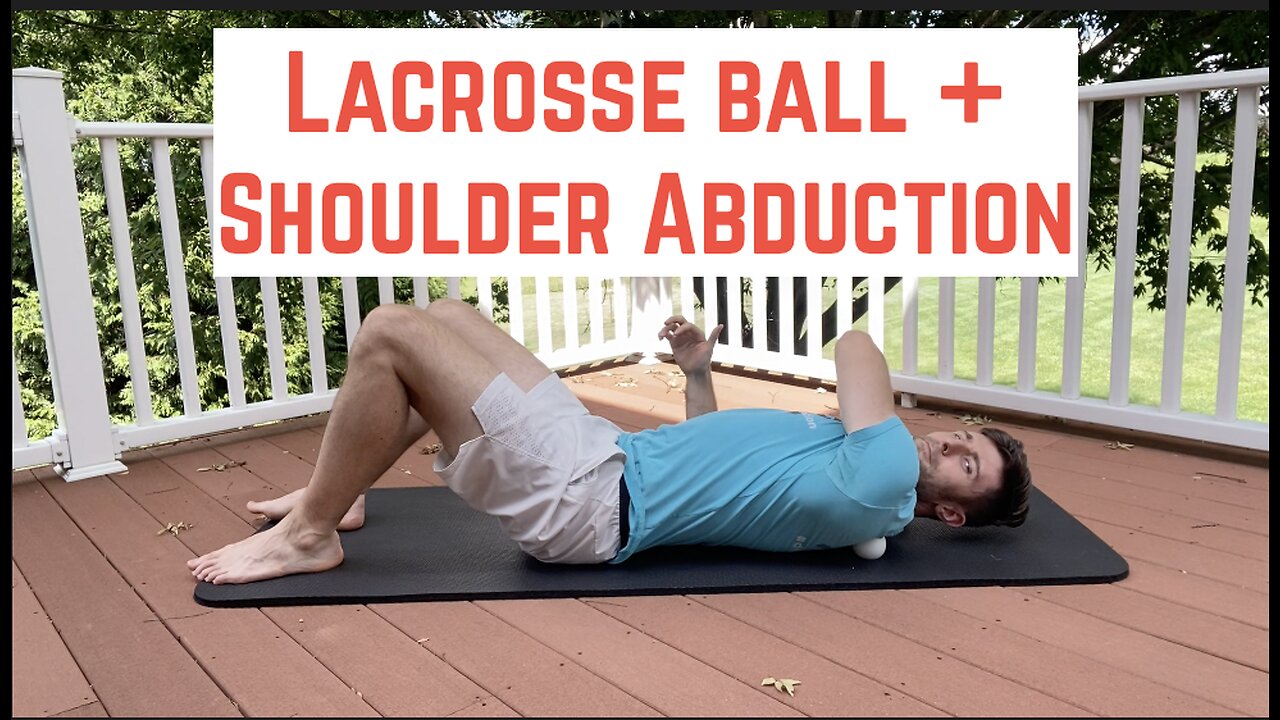 Lacrosse Ball + Shoulder Abduction #gym #exercise #lifting #shoulder