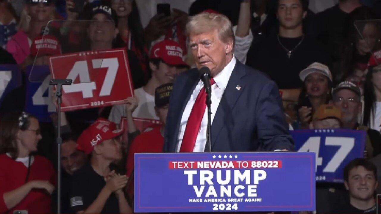 L​IVE ~ President Trump Speaks at a Rally in Reno, Nevada ~ October 11 2024