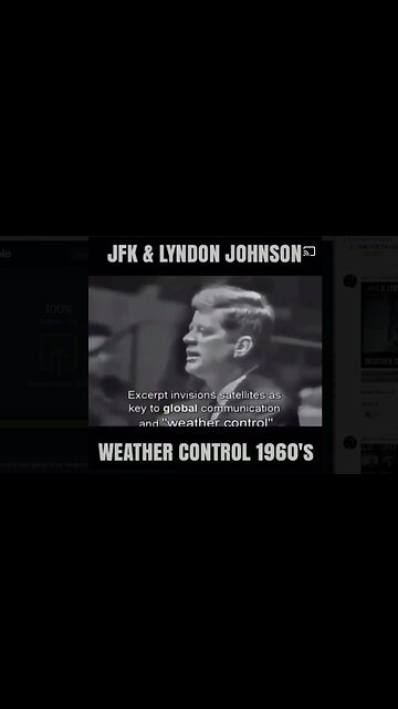 JFK knew weather control was going to be weaponized.
