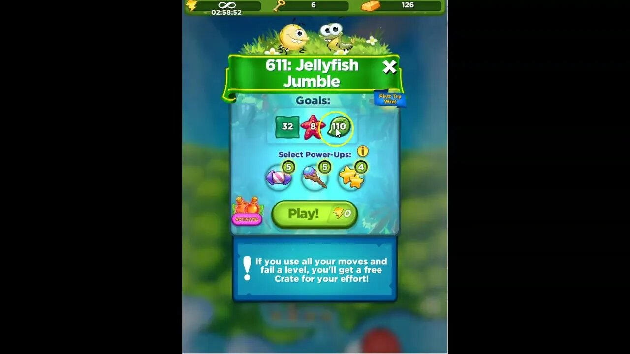 Best Fiends Audio Talkthrough for Level 611: Jellyfish Jumble