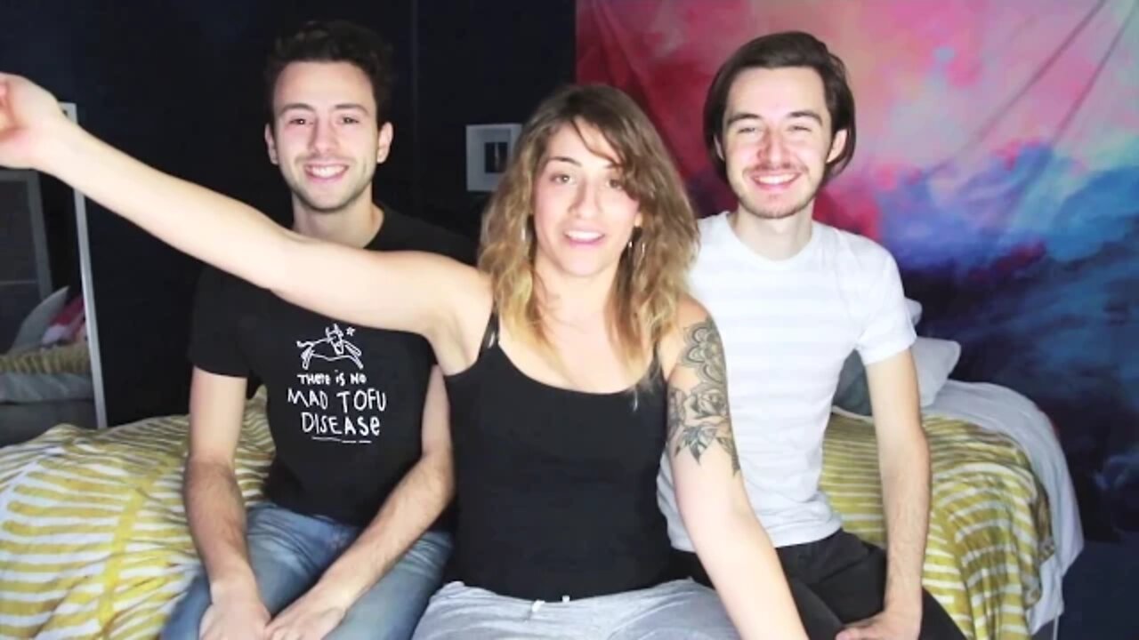 Gay Couple (Cut & Uncut) Show Lesbian Their Penises